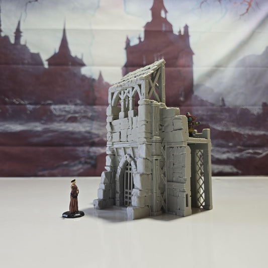 Guardia Small Gates: Medieval Fortress Gate Terrain Standard Tabletop Terrain, Gaming