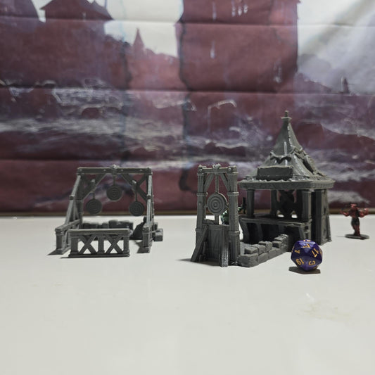 Archery Shooting Range: Medieval Training Grounds Terrain Standard Tabletop Terrain, Gaming