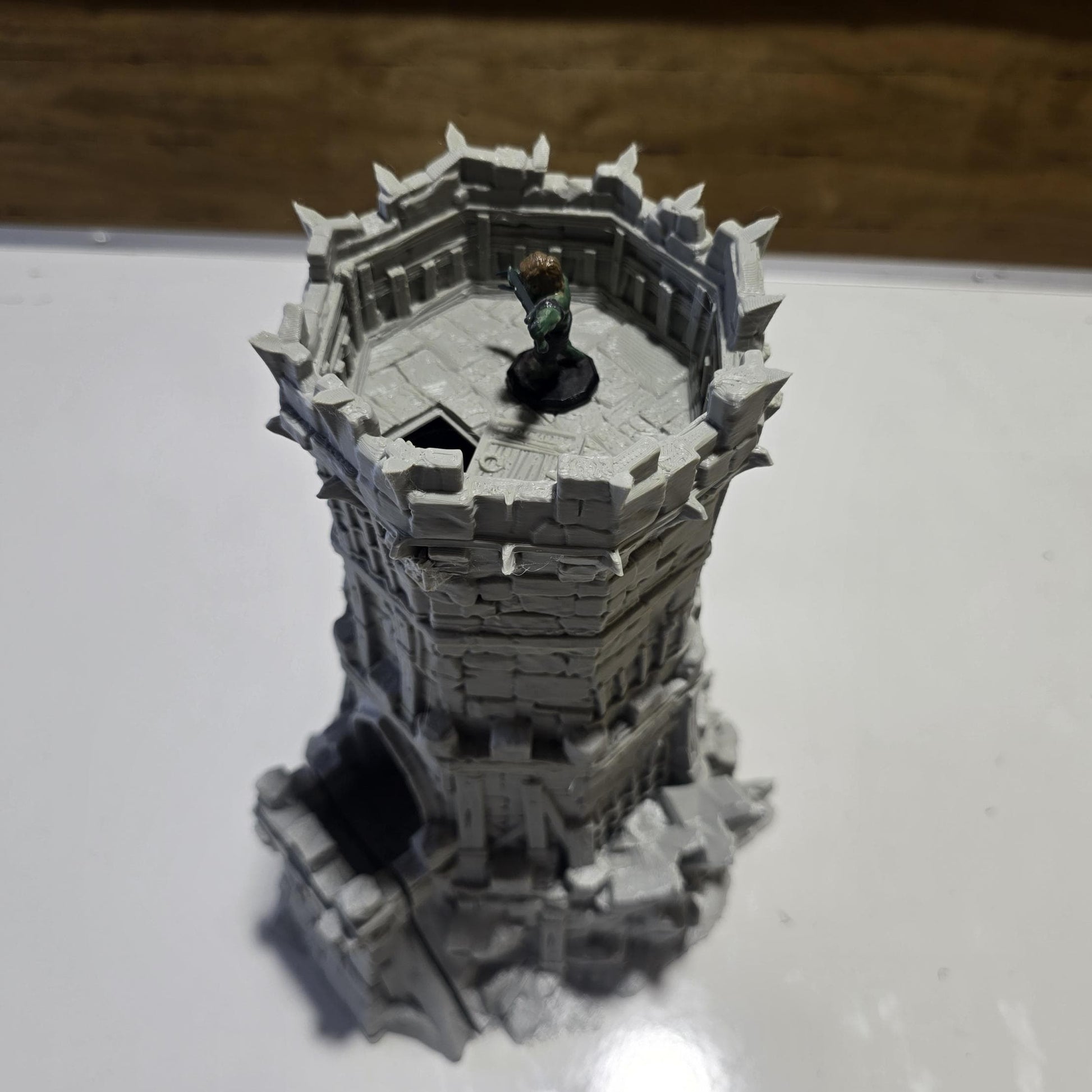 Outpost Tower: Medieval Watchtower Terrain Standard Tabletop Terrain, Gaming