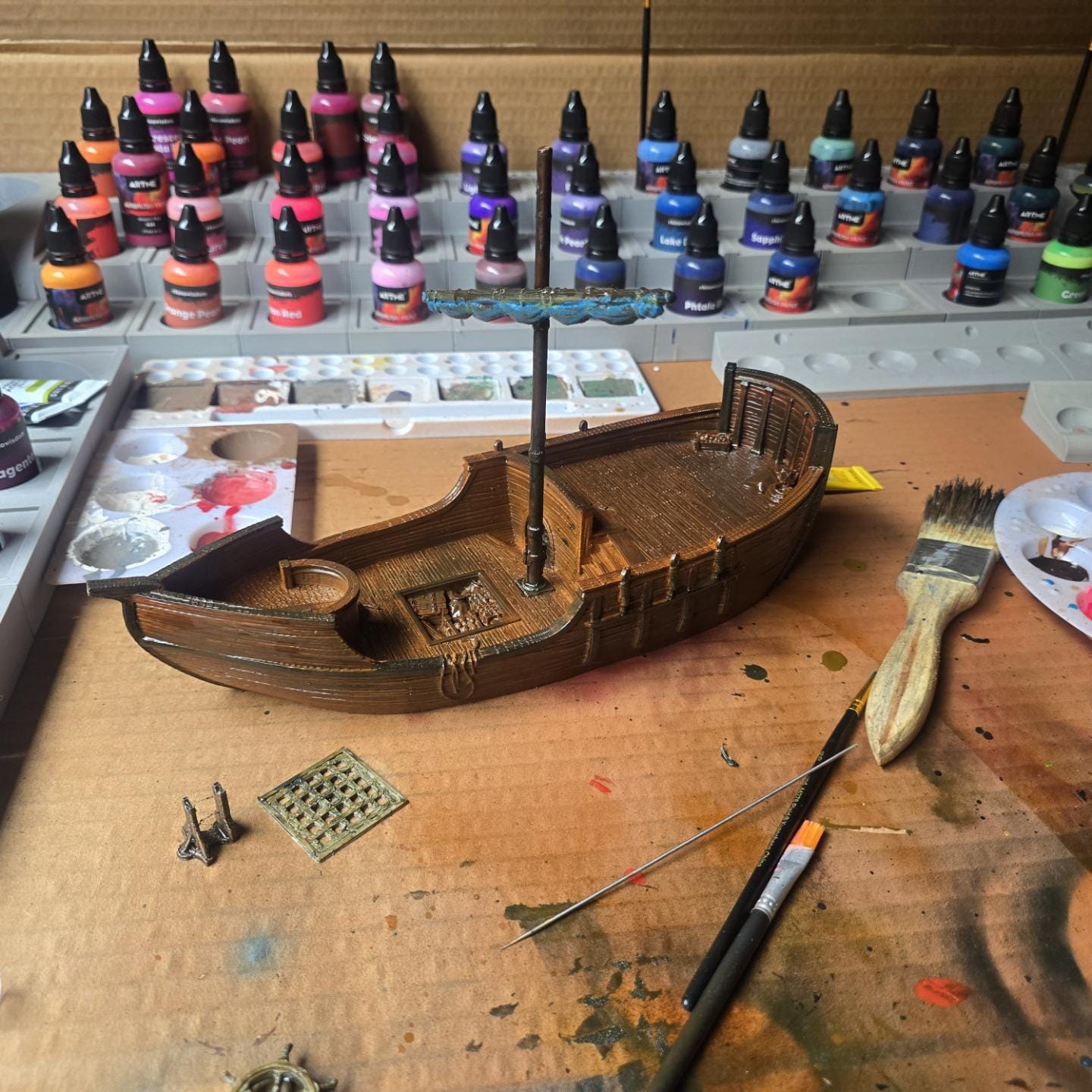 Centrion Studio modular paint organizer system with interchangeable sections