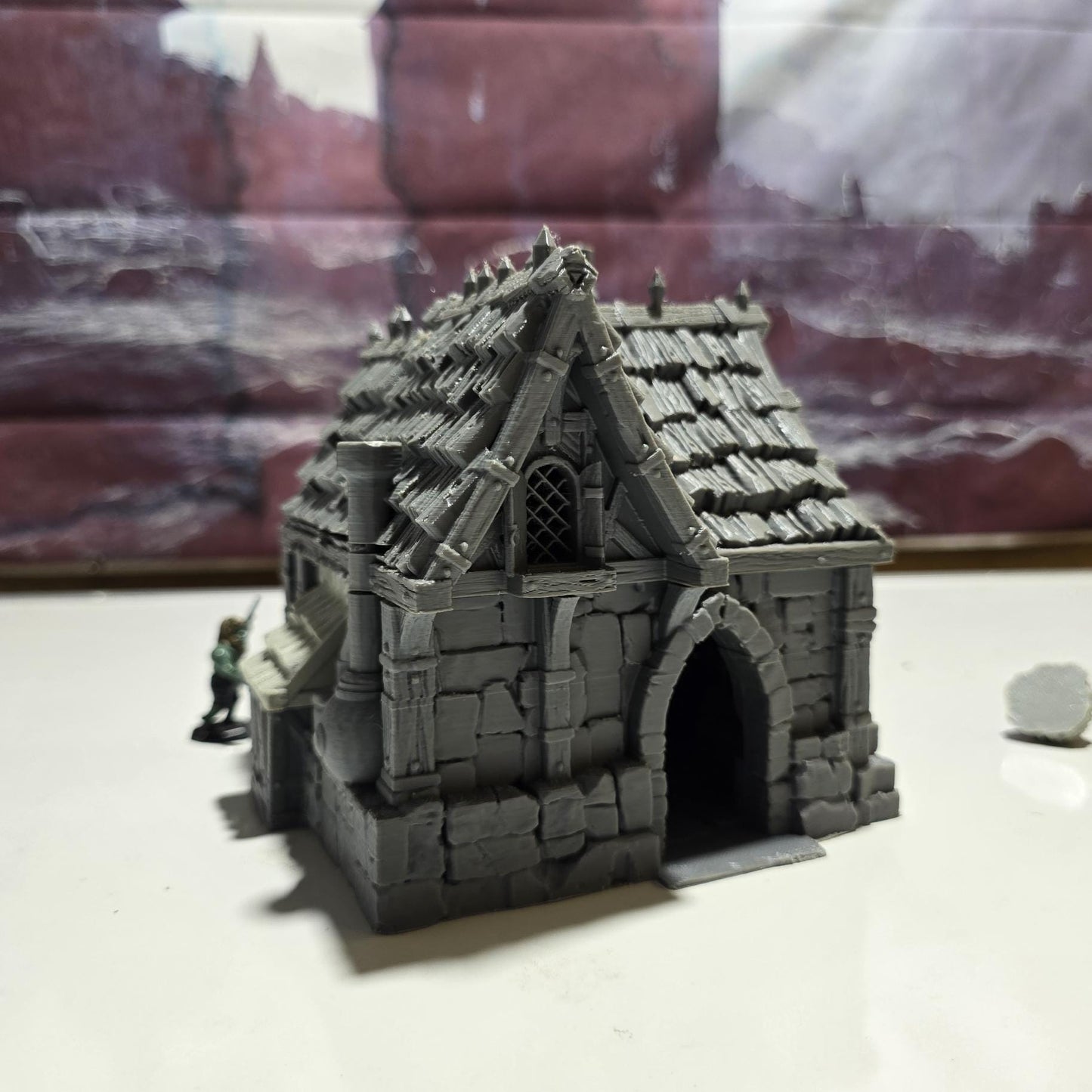 Alchemist Hut: Medieval Fantasy Alchemy Workshop Terrain Standard Tabletop Terrain, Gaming