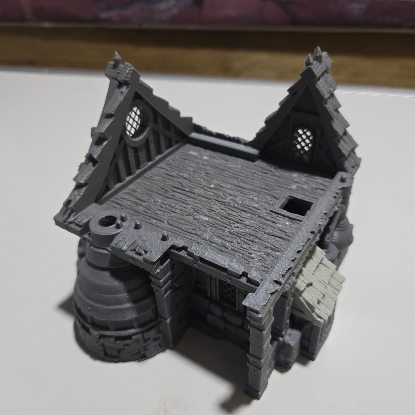 Alchemist Hut: Medieval Fantasy Alchemy Workshop Terrain Standard Tabletop Terrain, Gaming