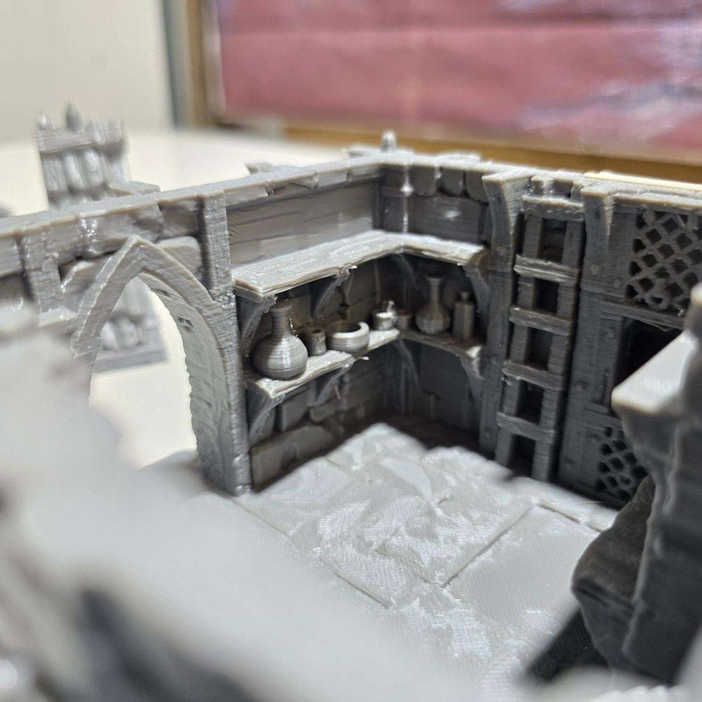 Alchemist Hut: Medieval Fantasy Alchemy Workshop Terrain Standard Tabletop Terrain, Gaming