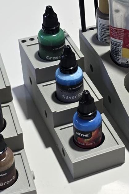 Modular Paint Station – Hobby Workstation | Expandable Tool and Paint Organizer for Miniature Painting, Crafts, & Art Studios