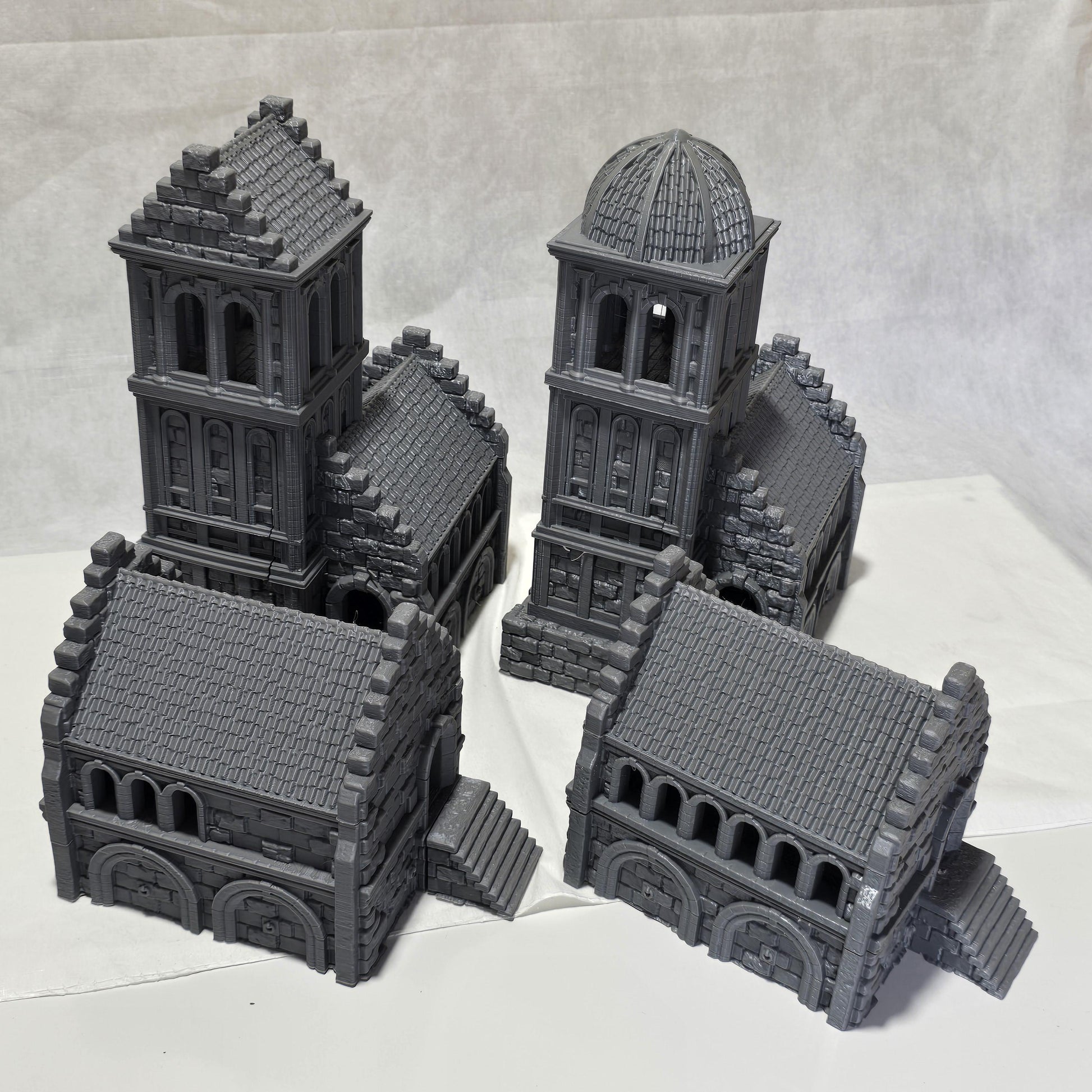 Building 1 SET, 4 Buildings, Ivory Citadel, Ivory Towers, Ivory Building, Dungeons and Dragons, LOTR