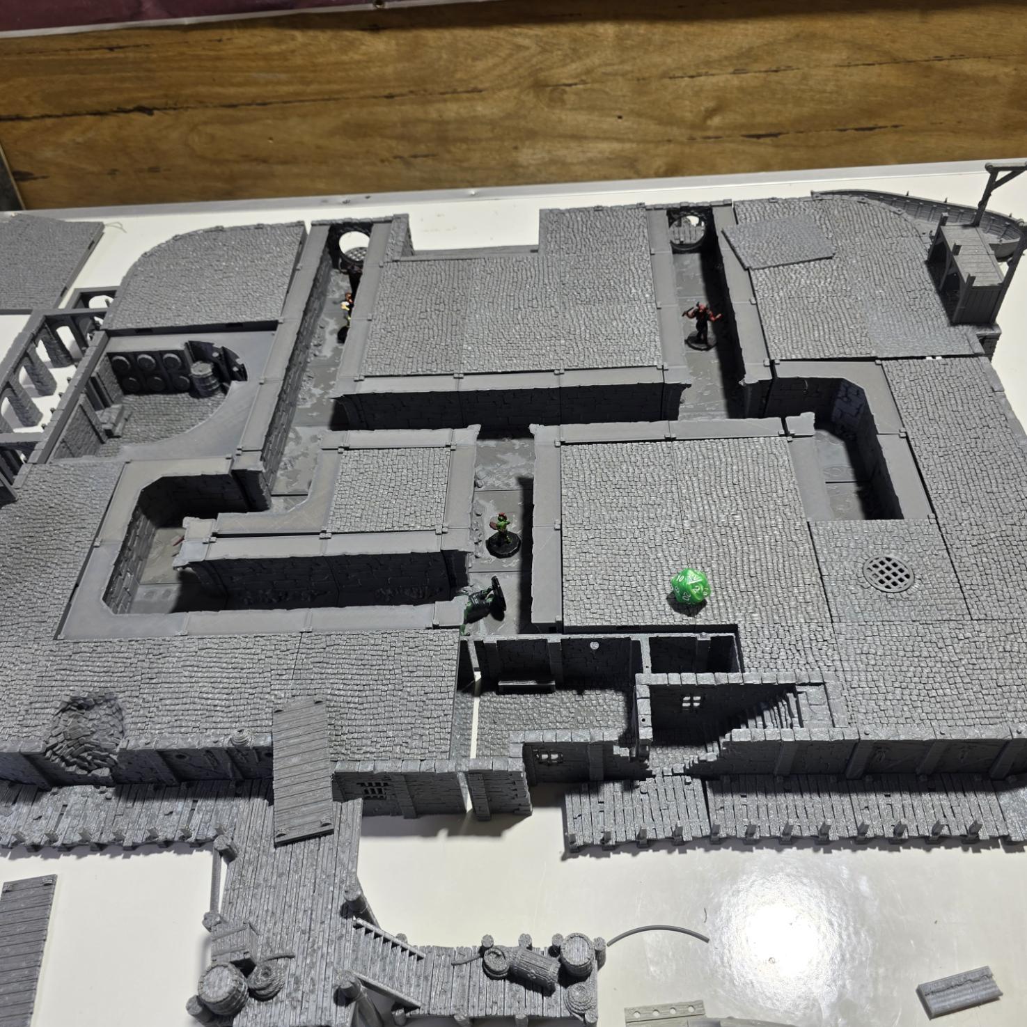 Ancrabourg Prison Complex, Prison, jail, lockup, Port Royal, Skirmish, D&D Terrain, Tabletop Terrain