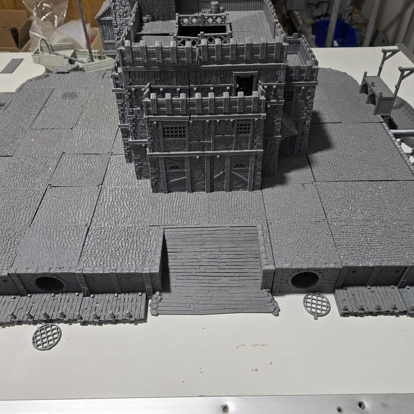 Ancrabourg Prison Complex, Prison, jail, lockup, Port Royal, Skirmish, D&D Terrain, Tabletop Terrain