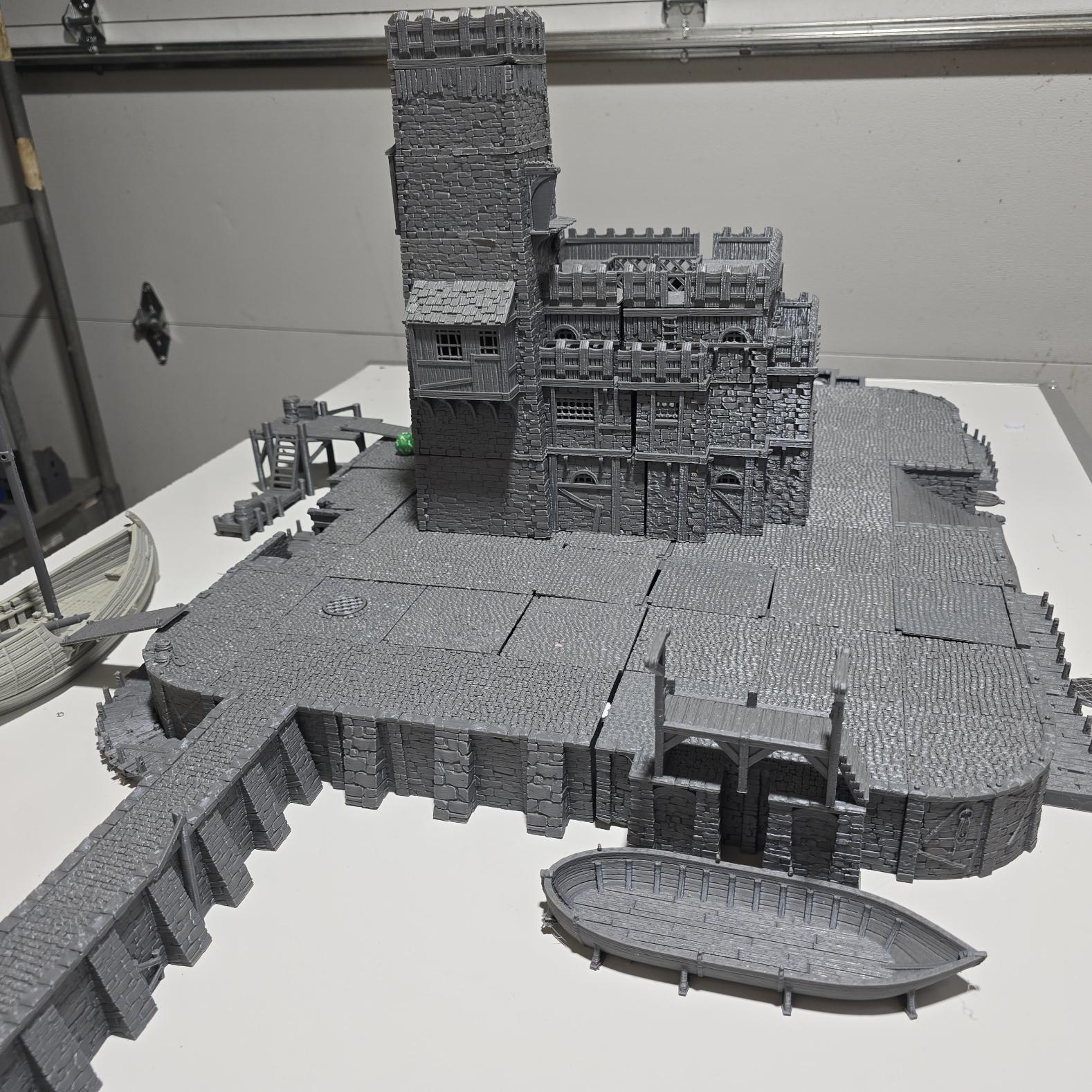 Ancrabourg Prison Complex, Prison, jail, lockup, Port Royal, Skirmish, D&D Terrain, Tabletop Terrain