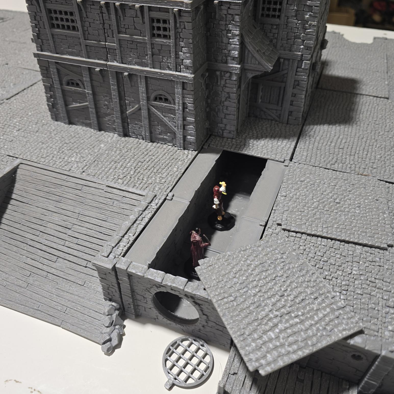 Ancrabourg Prison Complex, Prison, jail, lockup, Port Royal, Skirmish, D&D Terrain, Tabletop Terrain