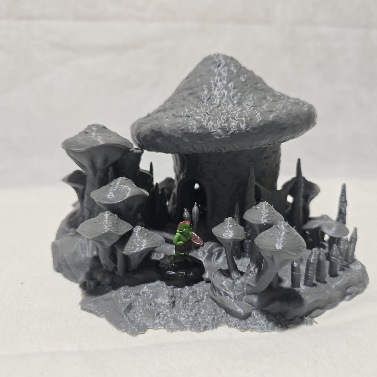 Sporekeeper’s Mushroom House – 3D Printed Unpainted PLA Building for Tabletop RPGs, DnD, Pathfinder & Wargaming