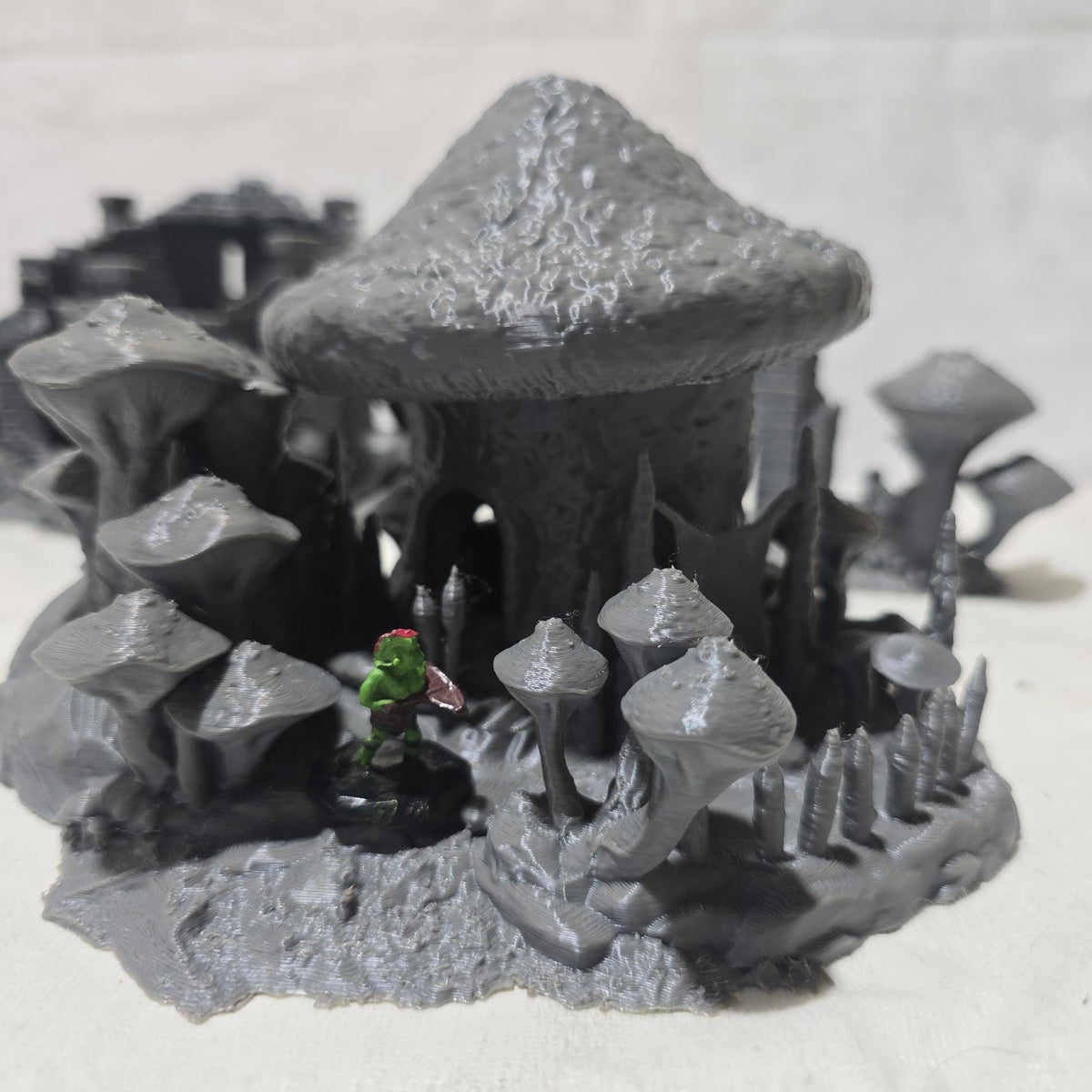 Sporekeeper’s Mushroom House – 3D Printed Unpainted PLA Building for Tabletop RPGs, DnD, Pathfinder & Wargaming
