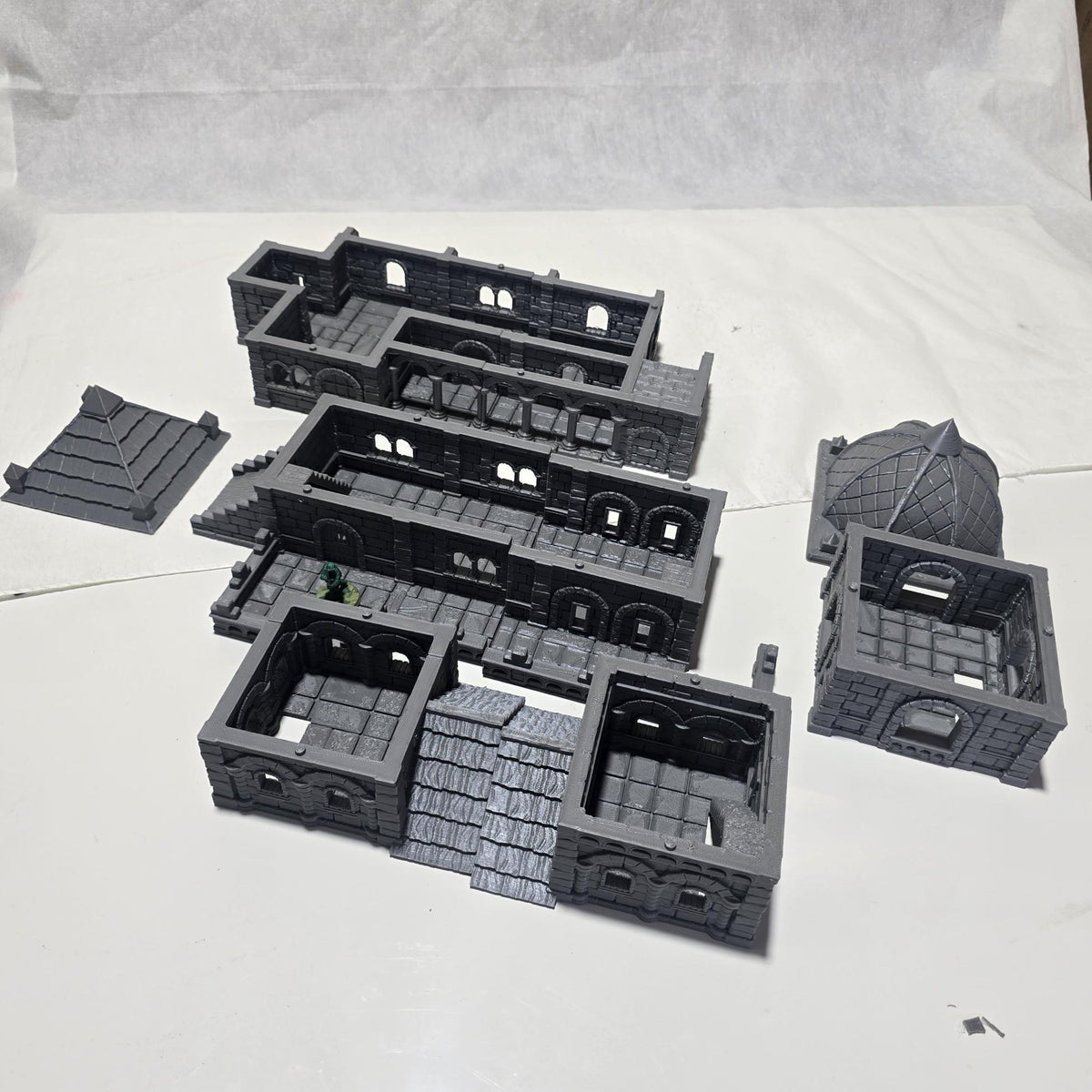 City of Abauros Bell Tower – 28 mm 3D Printed Unpainted PLA