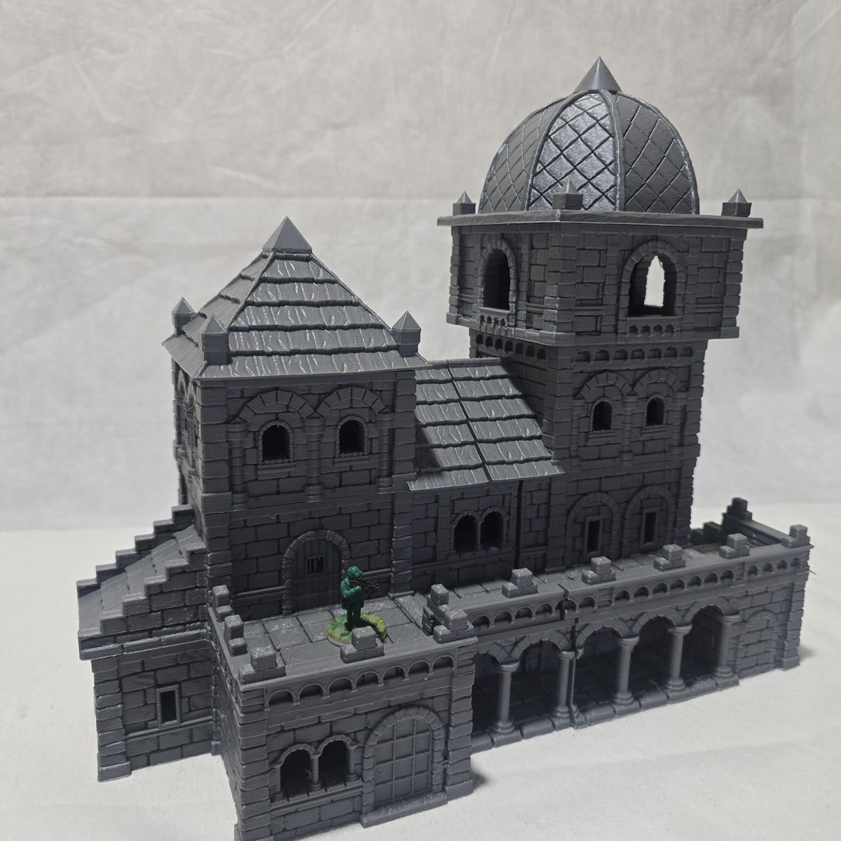 City of Abauros Bell Tower – 28 mm 3D Printed Unpainted PLA