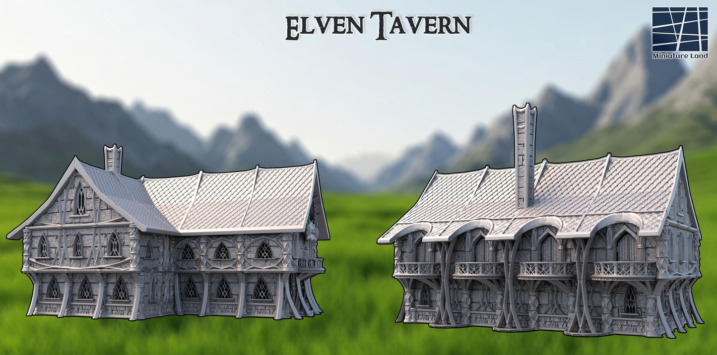 Whisperwind Elven Tavern – 28mm Elven Building