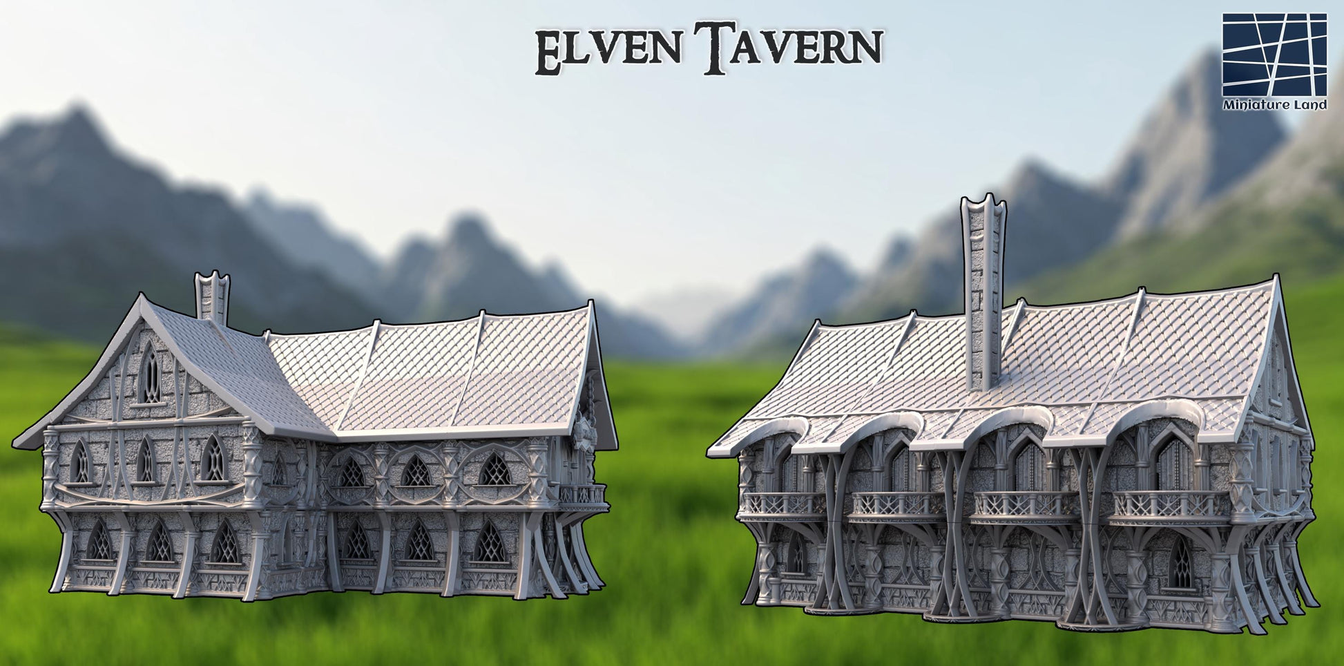 Whisperwind Elven Tavern – 28mm Elven Building