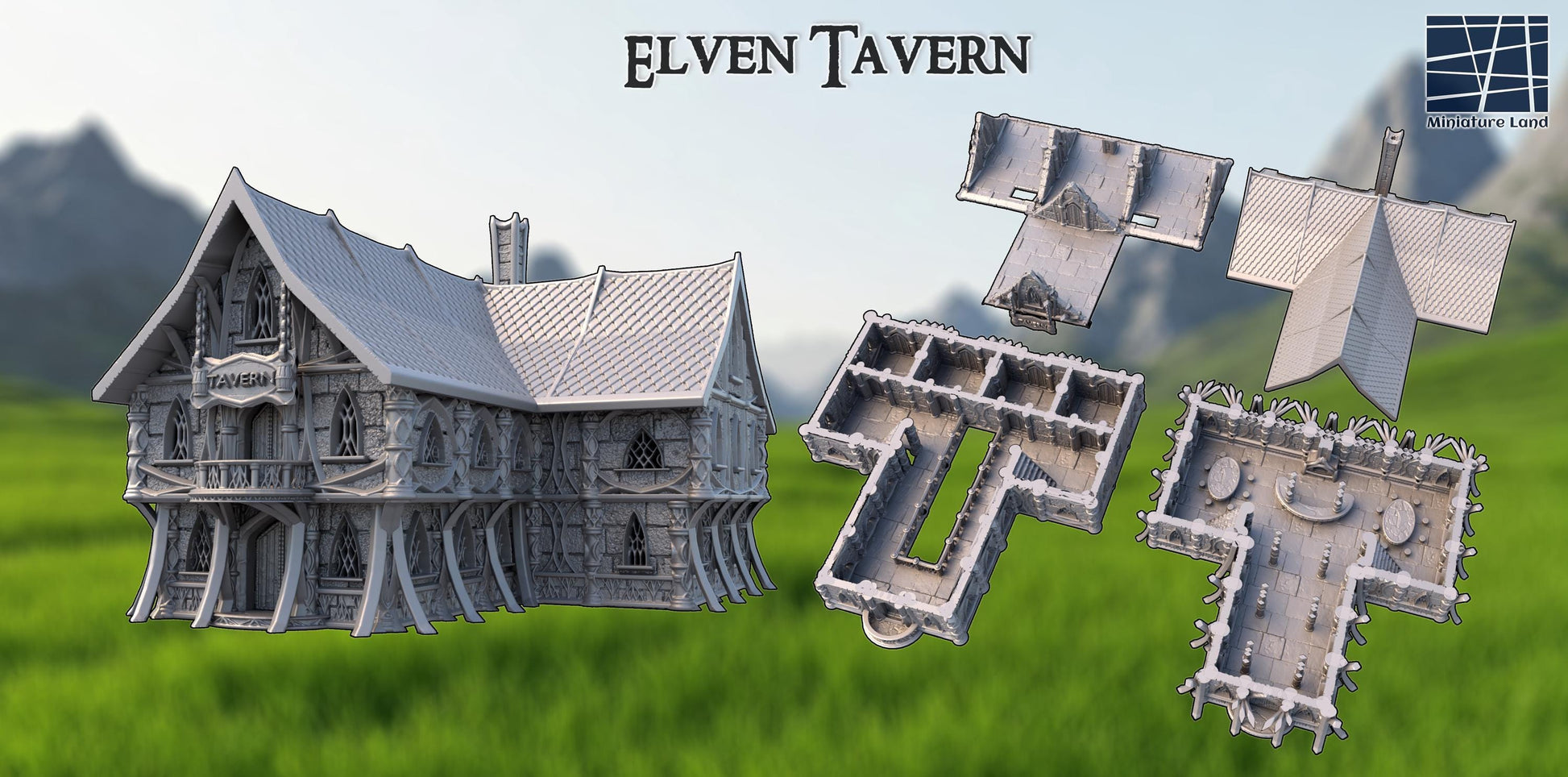 Whisperwind Elven Tavern – 28mm Elven Building