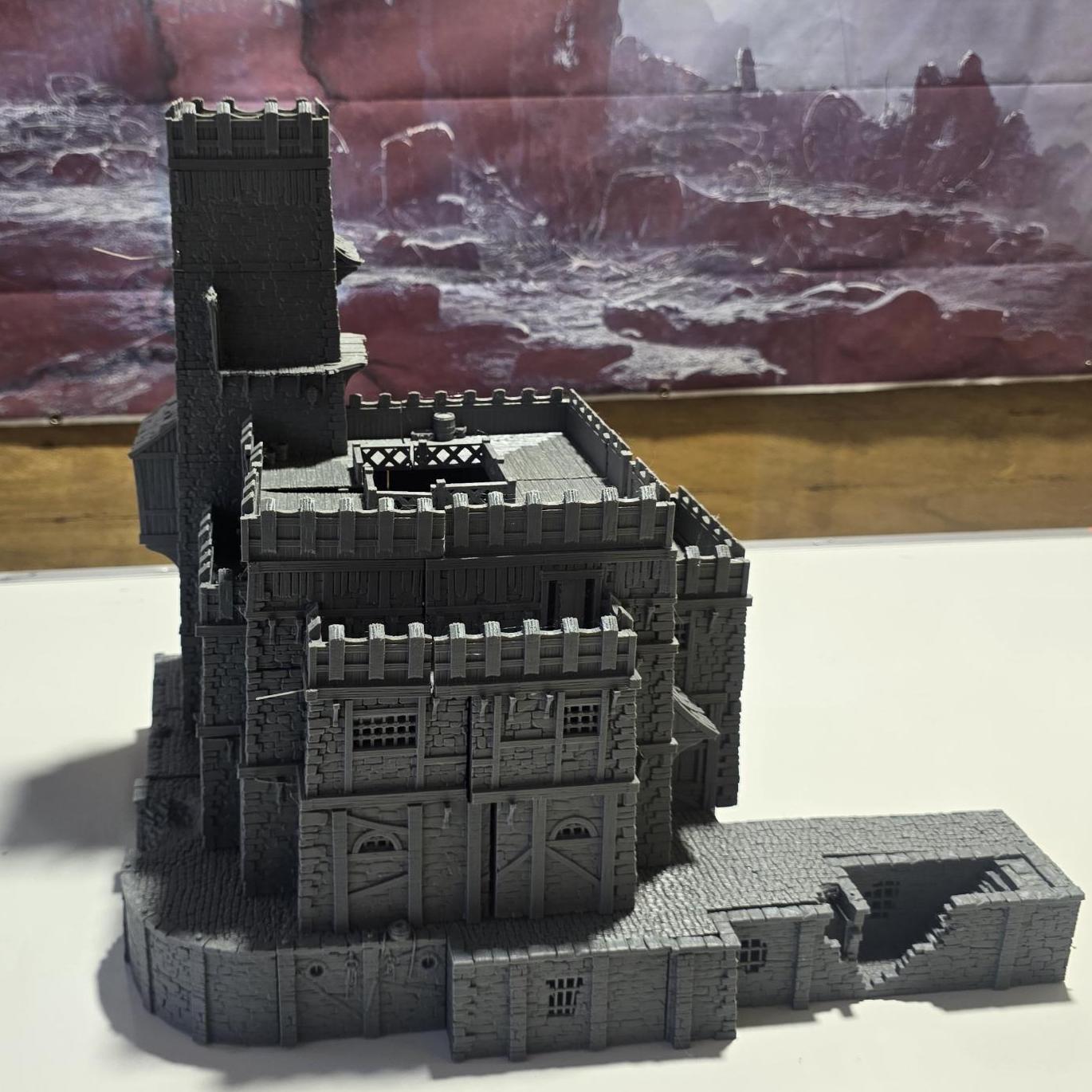 Ancrabourg Prison Complex, Prison, jail, lockup, Port Royal, Skirmish, D&D Terrain, Tabletop Terrain
