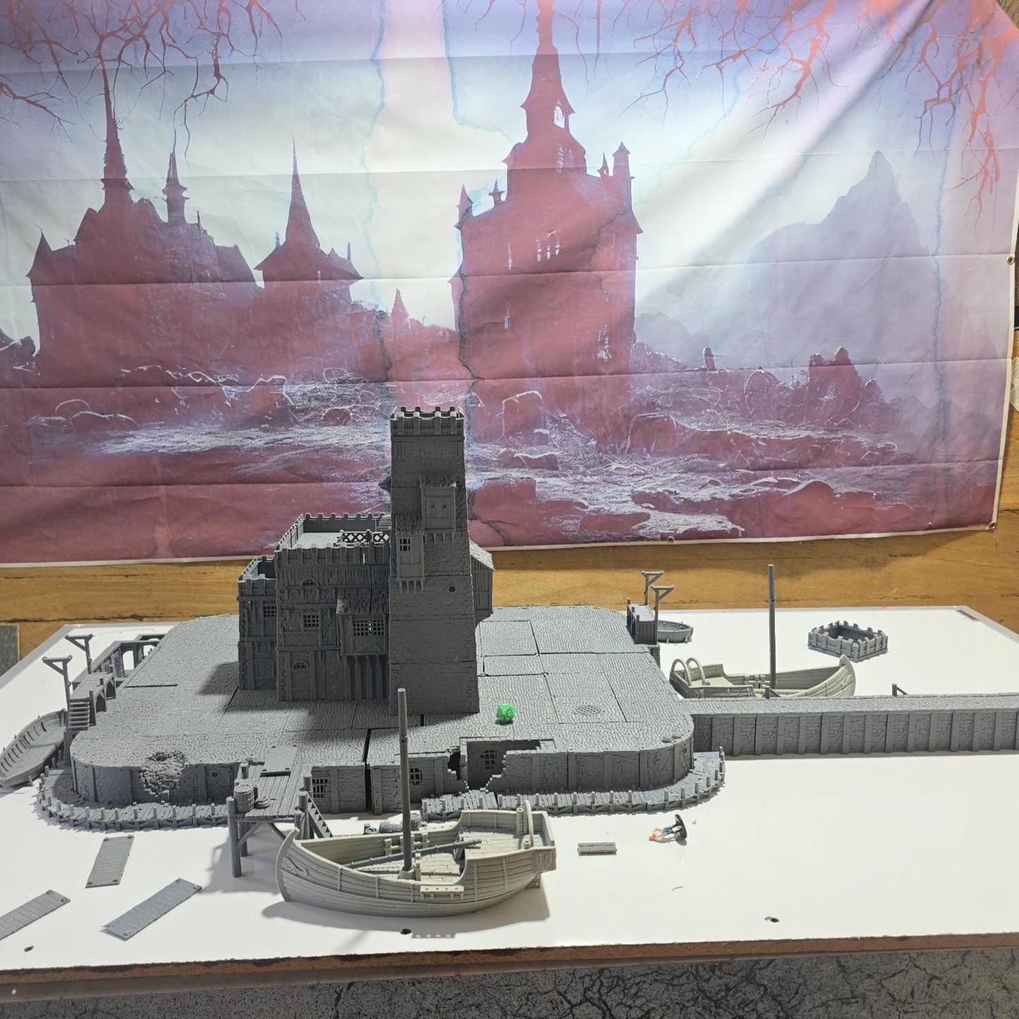 Ancrabourg Prison Complex, Prison, jail, lockup, Port Royal, Skirmish, D&D Terrain, Tabletop Terrain