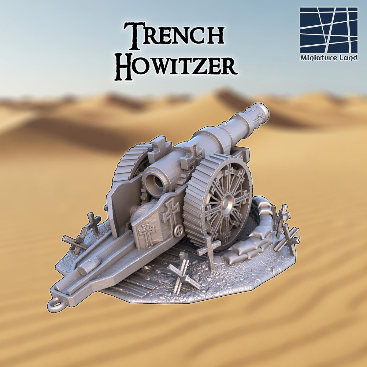 Field Trench Howitzer Mk. IV – 28mm Emplaced Artillery – Centrion 3D ...