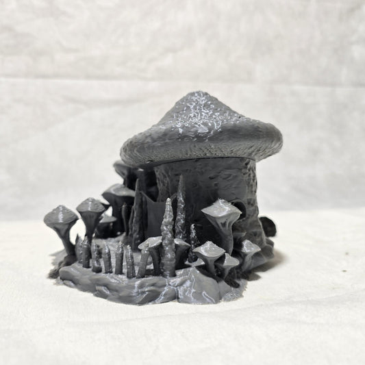 Sporekeeper’s Mushroom House – 3D Printed Unpainted PLA Building for Tabletop RPGs, DnD, Pathfinder & Wargaming