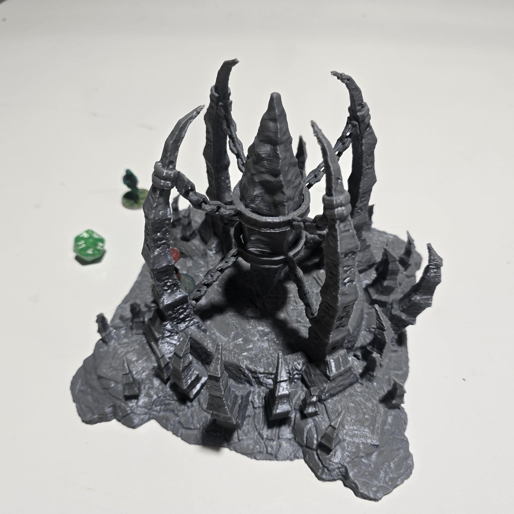 Chaos Altar – 28mm Fantasy Ritual Terrain, 3D Printed Unpainted PLA