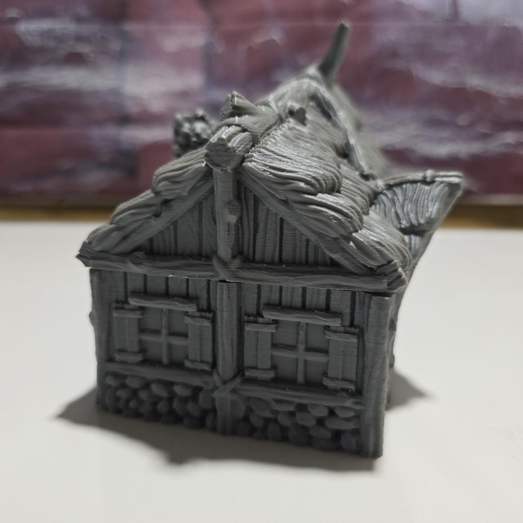 Achievement Building: Medieval Nordic Lodge - Ideal for Historical RPGs and Scenery Dioramas