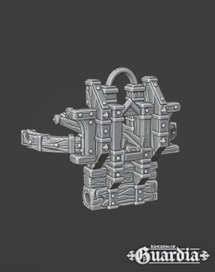 Kingdom of Guardia Mobile Ballista – 28mm Siege Engine