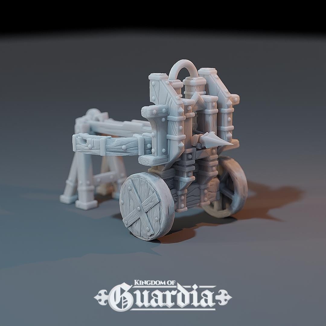 Kingdom of Guardia Mobile Ballista – 28mm Siege Engine