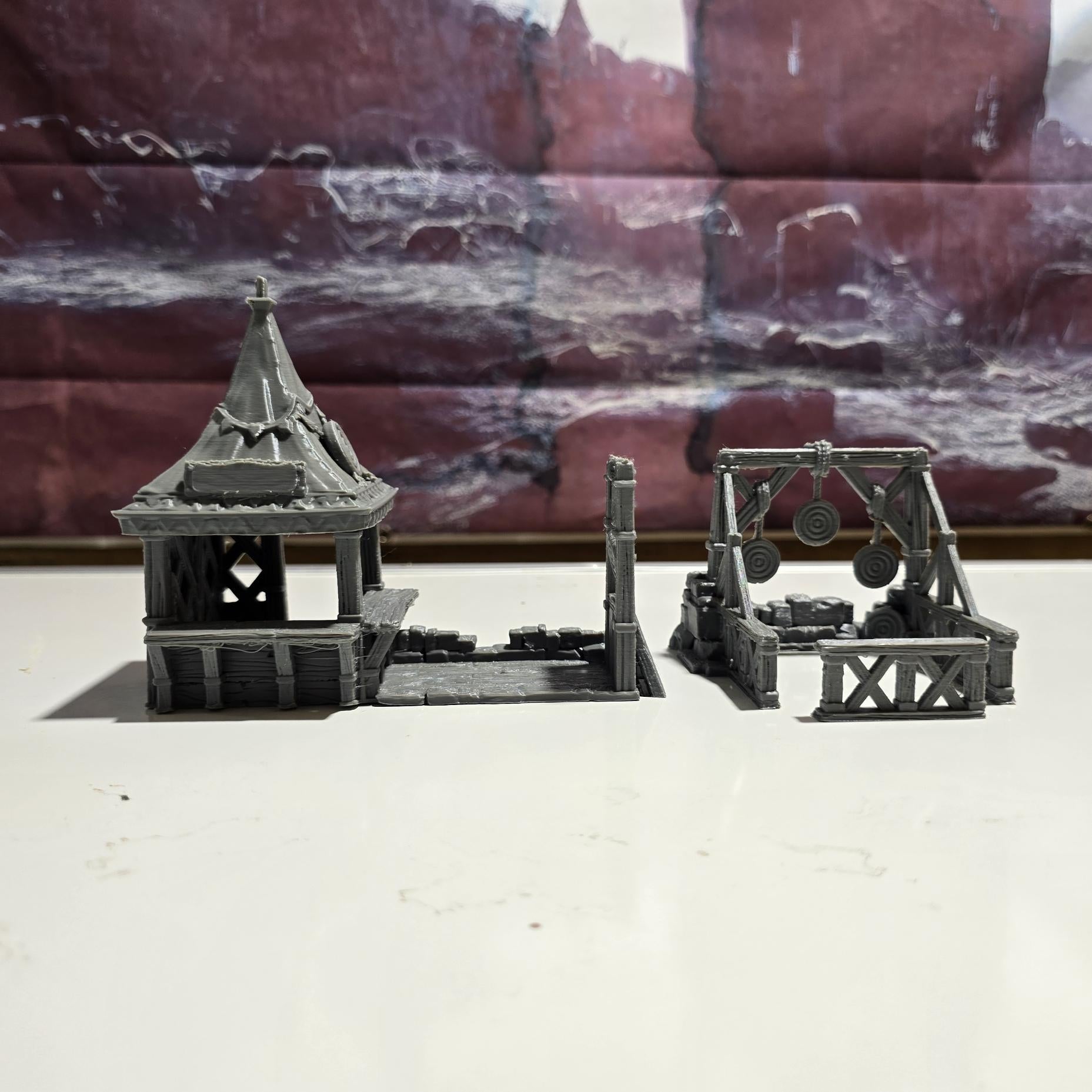 Training Yard: Medieval Archery Range & Sparring Grounds 28MM Tabletop Terrain