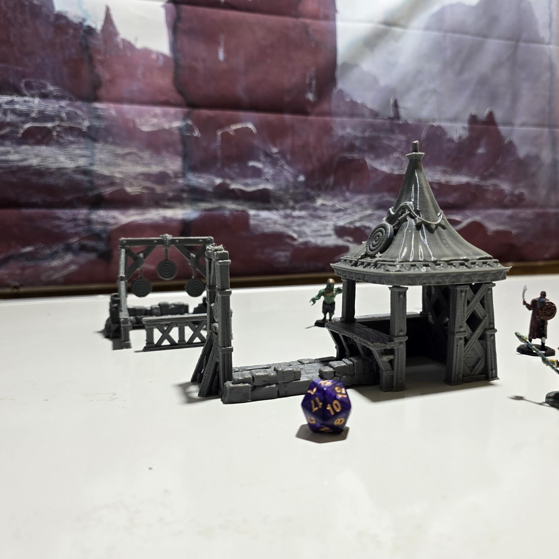 Training Yard: Medieval Archery Range & Sparring Grounds 28MM Tabletop Terrain