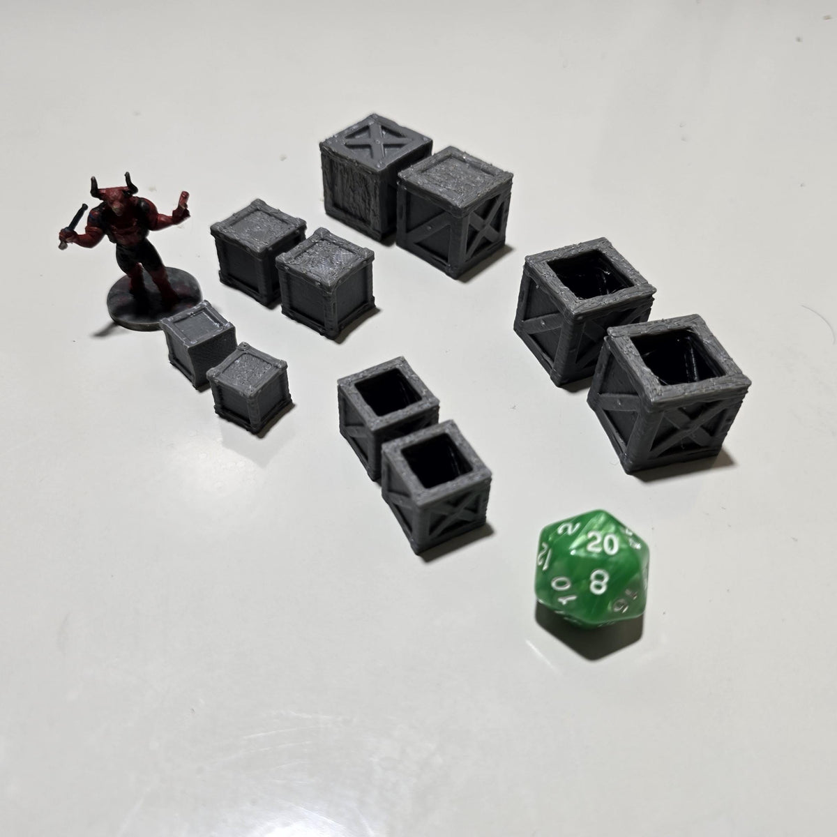 Kingdom of Guardia Storage Crates – 28mm Scatter Set (5 Designs, 10 Total)