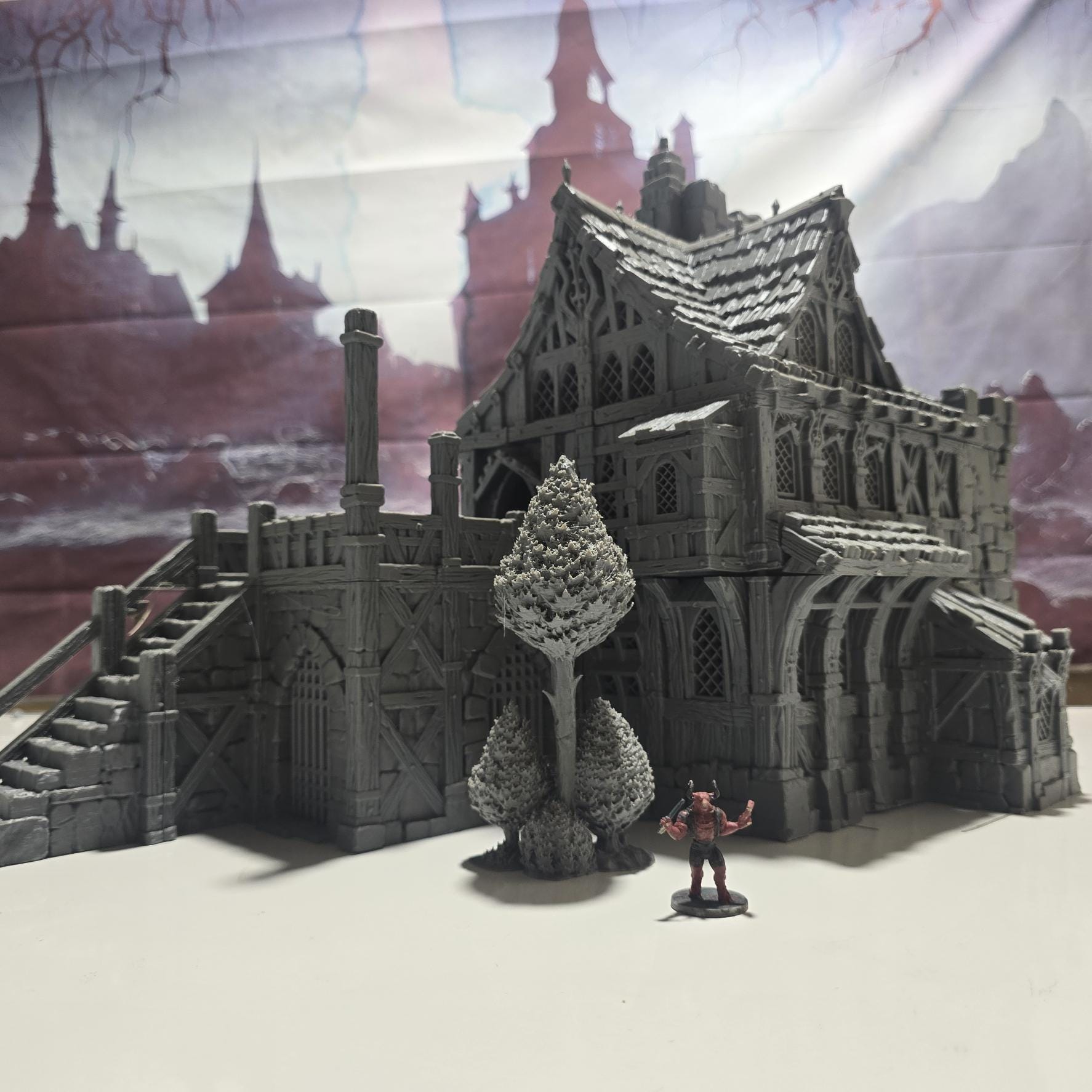 The Knights Keep Inn: Medieval Tavern & Fortress 28MM Tabletop Terrain