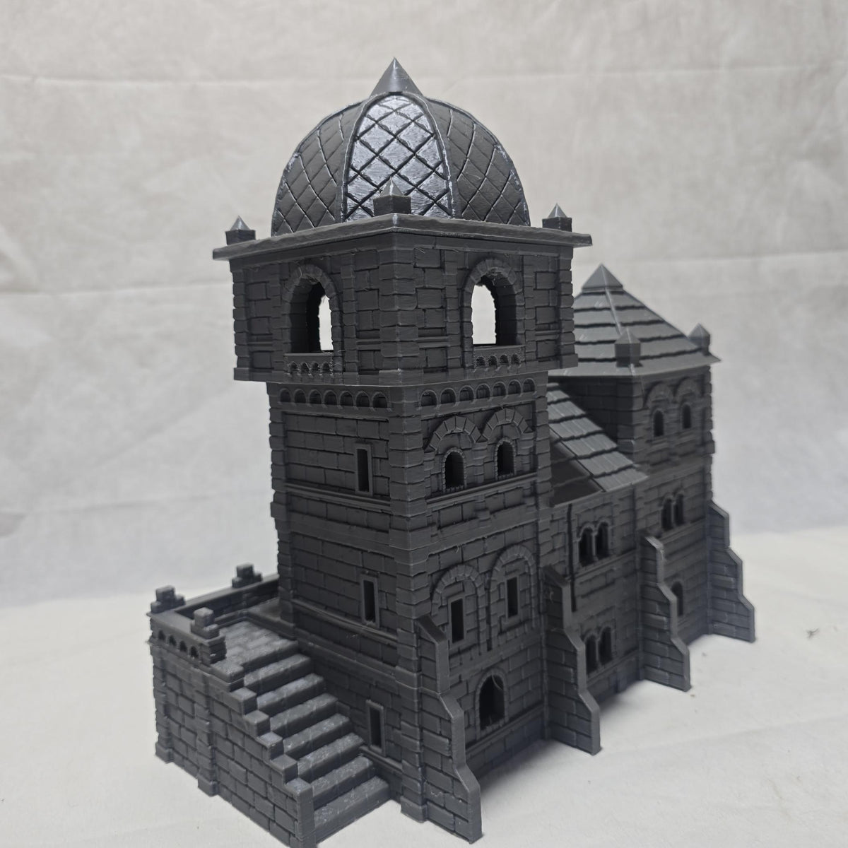 City of Abauros Bell Tower – 28 mm 3D Printed Unpainted PLA