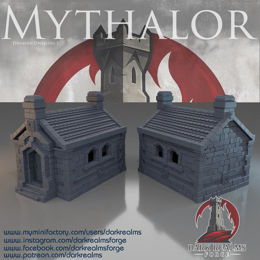 Dwarven Dwelling 1 – 28mm Stone House from the Mythalor Collection