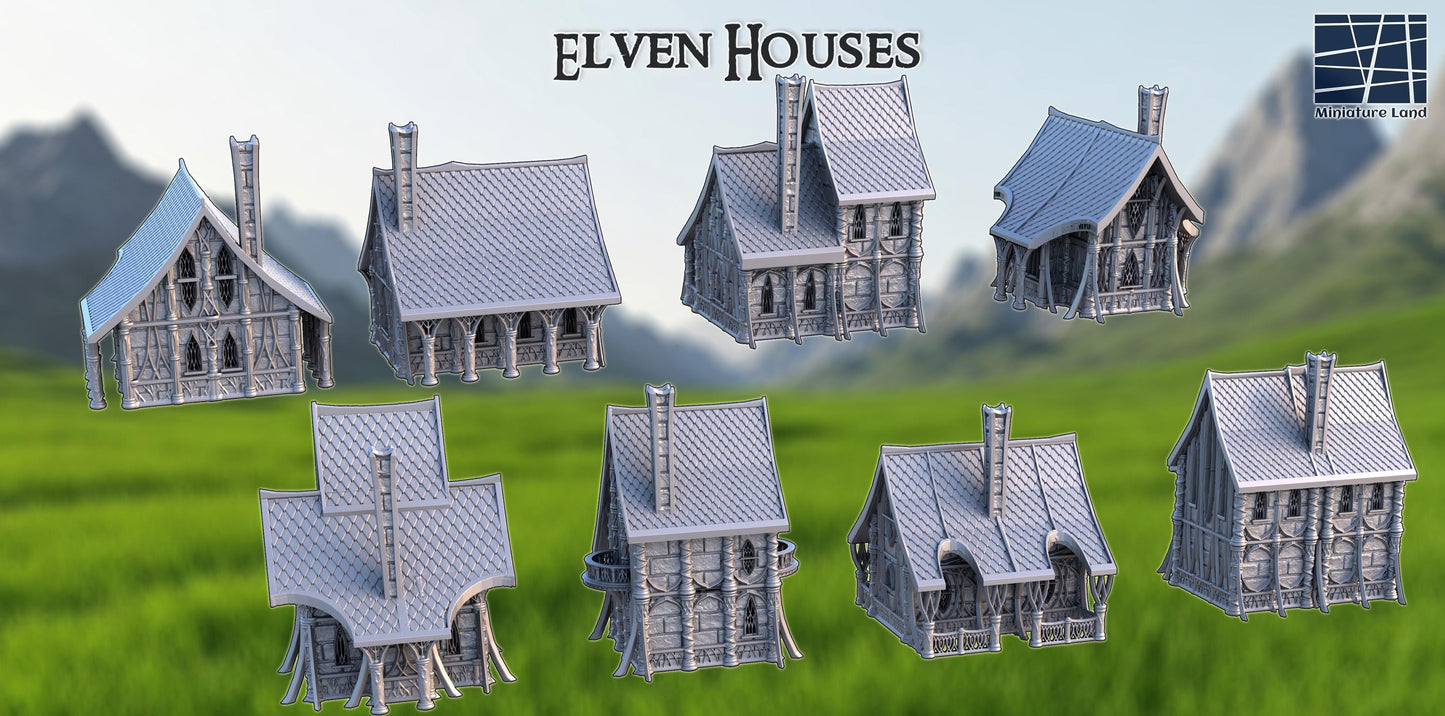 Whisperglen Vale Village – 28mm Elven Buildings Set