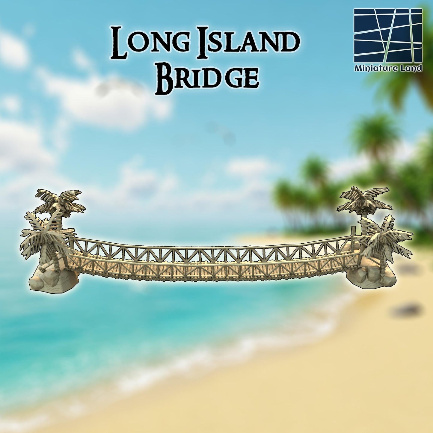 The Three-Palm Traverse – 30" Tropical Rope Bridge - Long Island Bridge