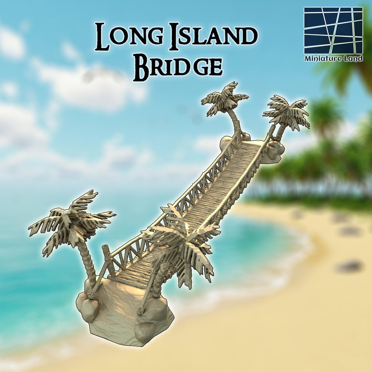 The Three-Palm Traverse – 30" Tropical Rope Bridge - Long Island Bridge