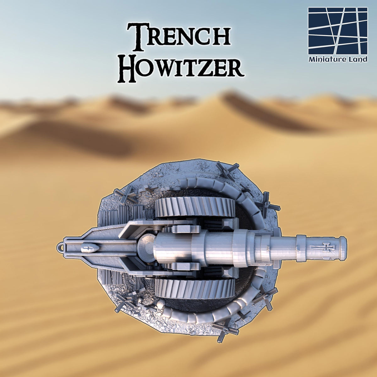 Field Trench Howitzer Mk. IV – 28mm Emplaced Artillery – Centrion 3D ...