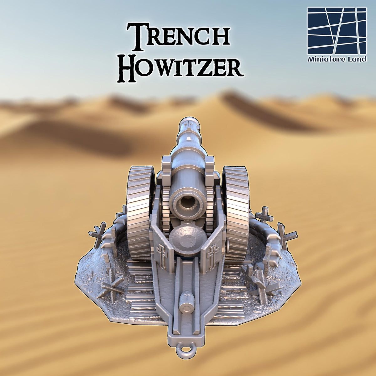Field Trench Howitzer Mk. IV – 28mm Emplaced Artillery – Centrion 3D ...