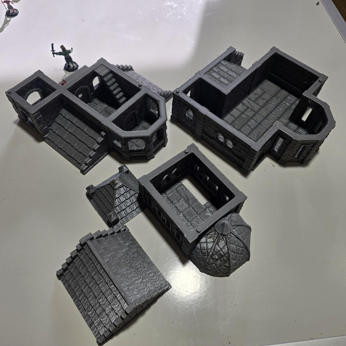 City of Abauros House 4 – 28 mm 3D Printed Unpainted PLA Building Terrain for Tabletop RPGs, DnD, Pathfinder & Wargaming