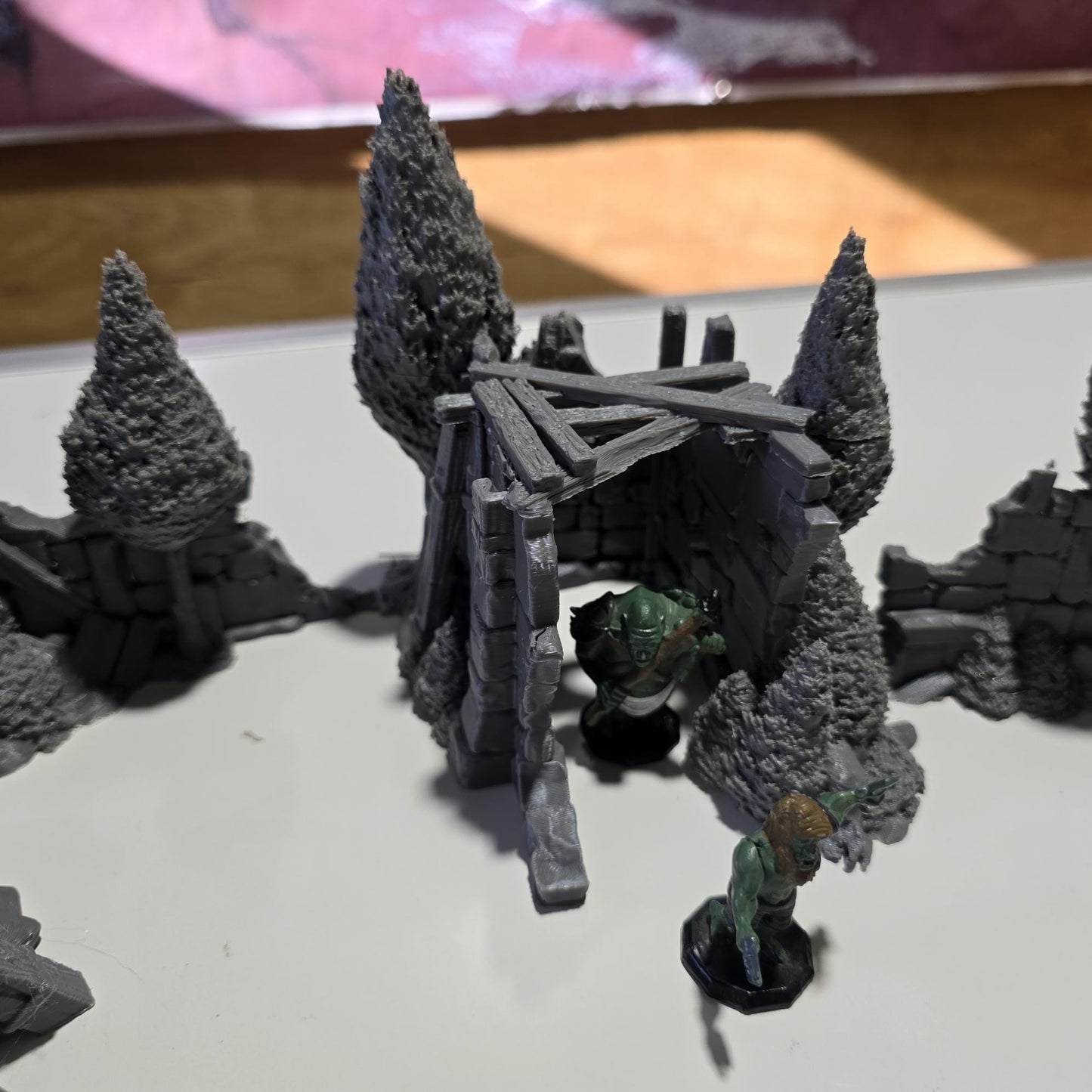 Forest Ruins Terrain Set: 28mm DnD Wargaming Scatter