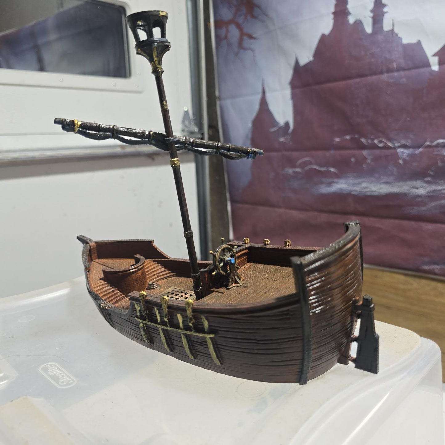 Ancrabourg Merchant Ship, Merchant Vessel, Vessel, Boat , Port Royal, Skirmish, D&D Terrain, Tabletop Terrain