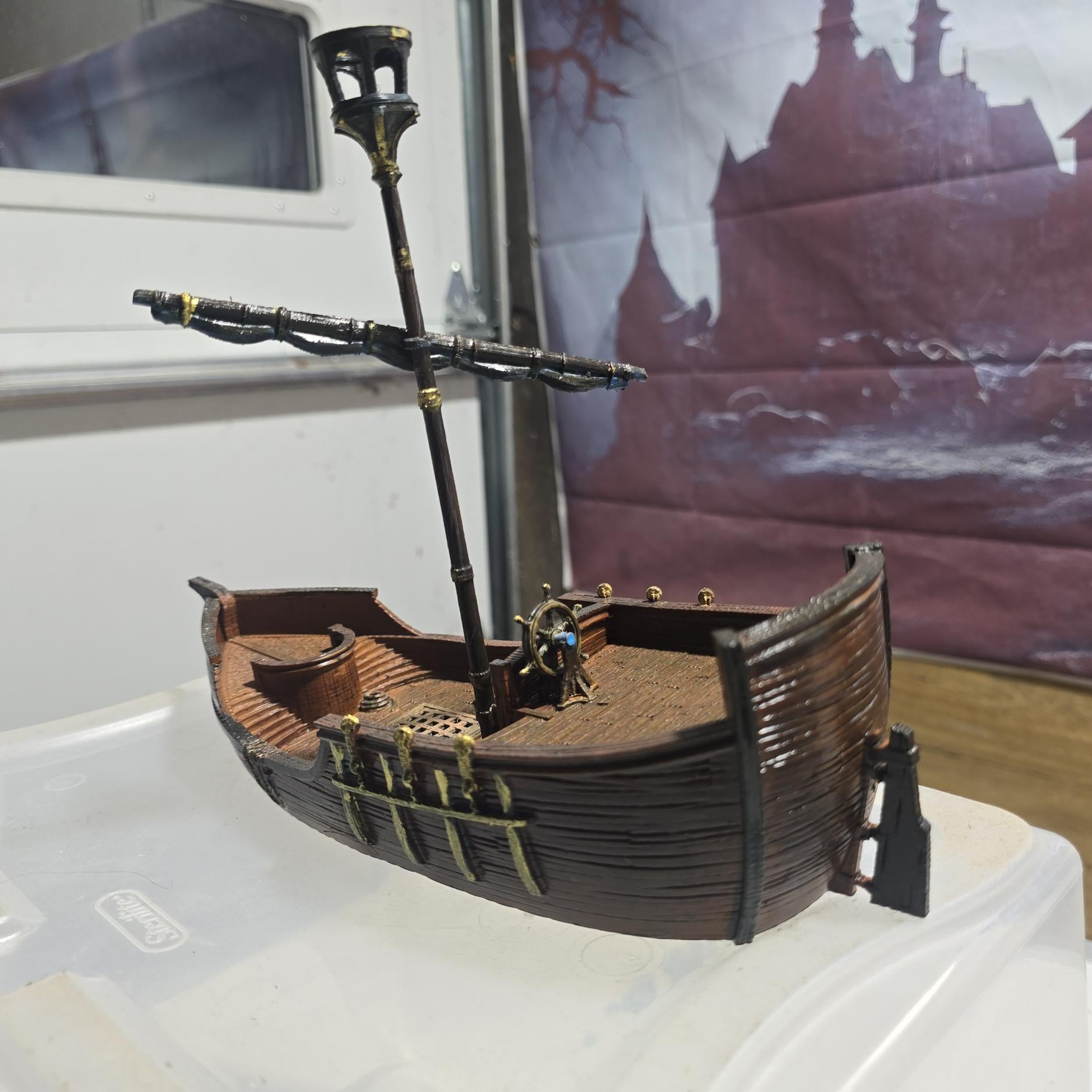 Ancrabourg Merchant Ship, Merchant Vessel, Vessel, Boat , Port Royal, Skirmish, D&D Terrain, Tabletop Terrain