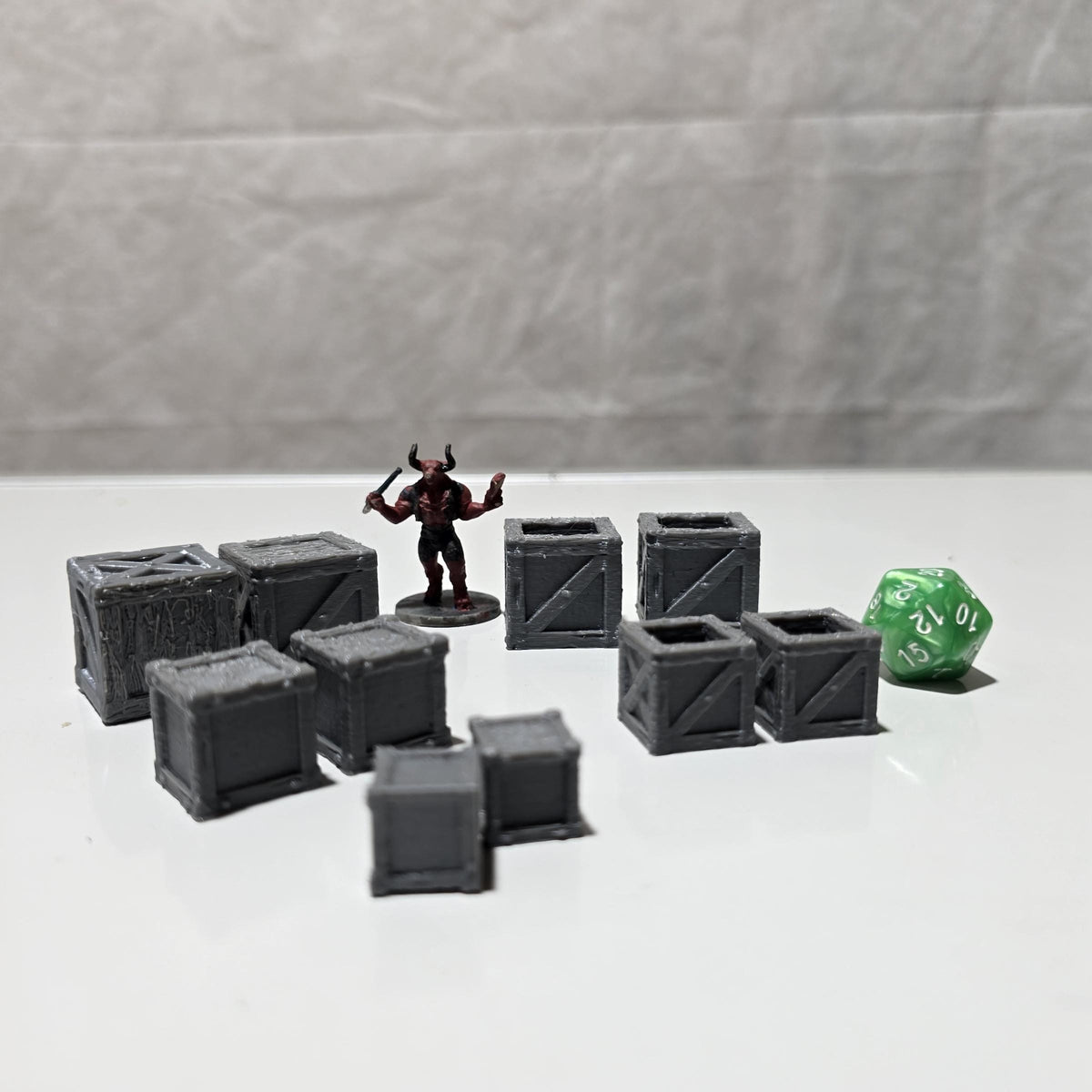 Kingdom of Guardia Storage Crates – 28mm Scatter Set (5 Designs, 10 Total)