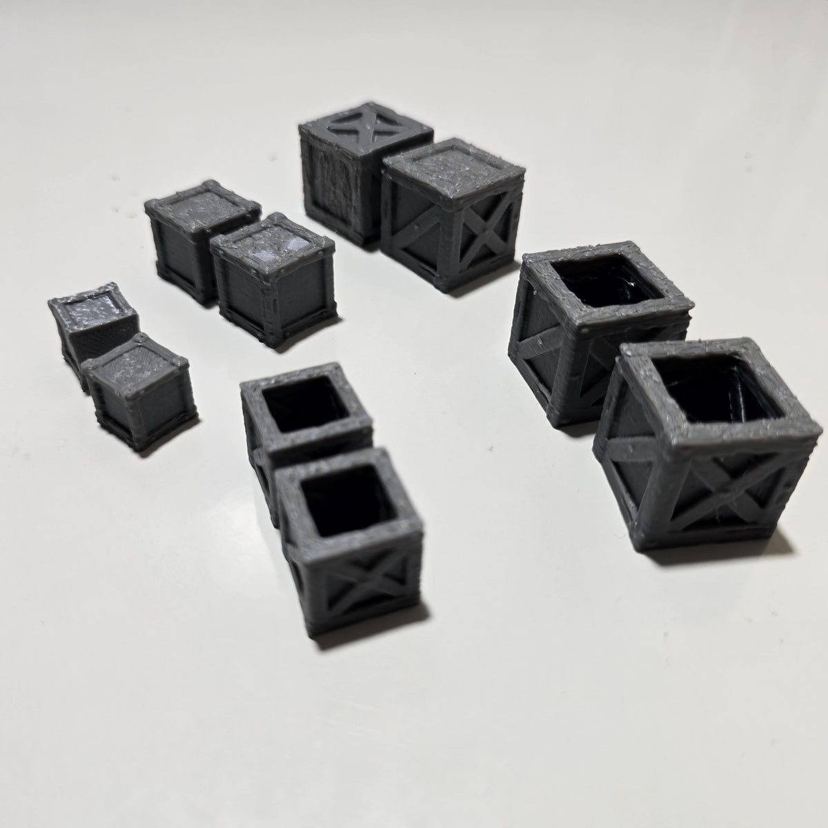 Kingdom of Guardia Storage Crates – 28mm Scatter Set (5 Designs, 10 Total)