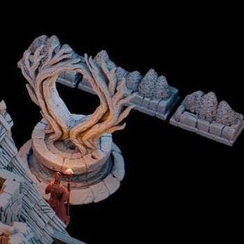 Elderwood Shrine – 28mm Fantasy Courtyard Monument