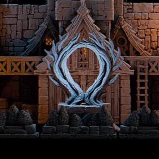 Elderwood Shrine – 28mm Fantasy Courtyard Monument