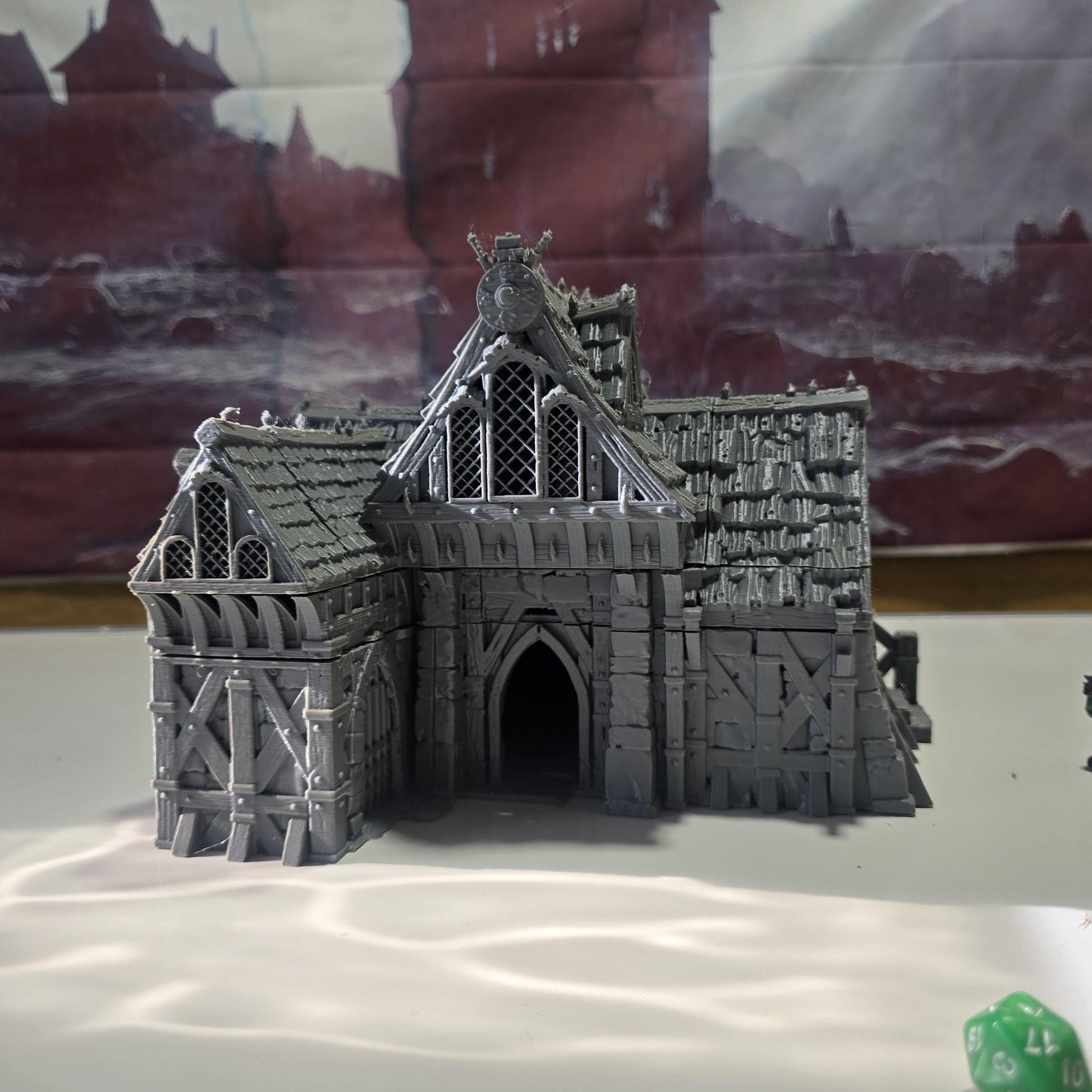 Blacksmith Lodge: Medieval Forge & Workshop 28MM Tabletop Terrain, Model Railroading, Gaming