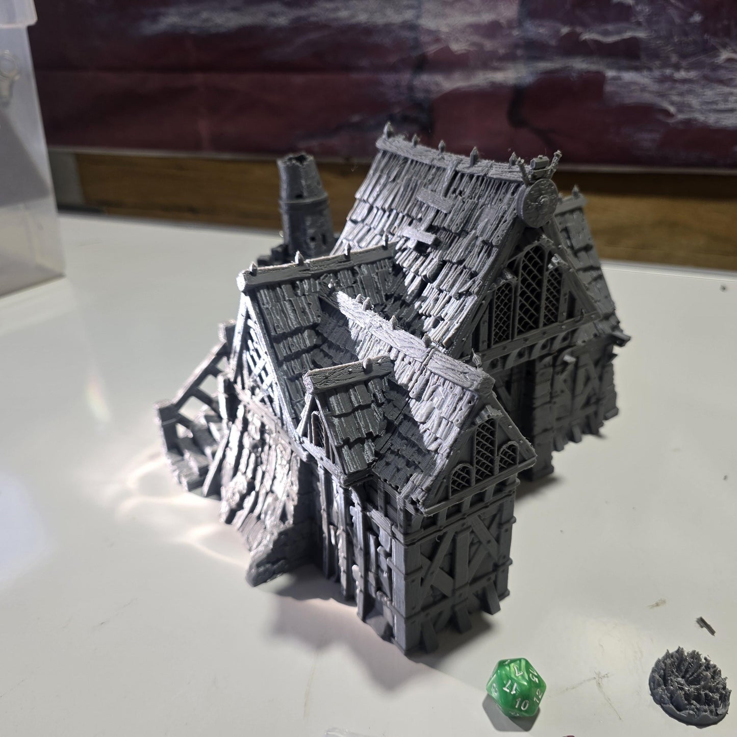 Blacksmith Lodge: Medieval Forge & Workshop 28MM Tabletop Terrain, Model Railroading, Gaming