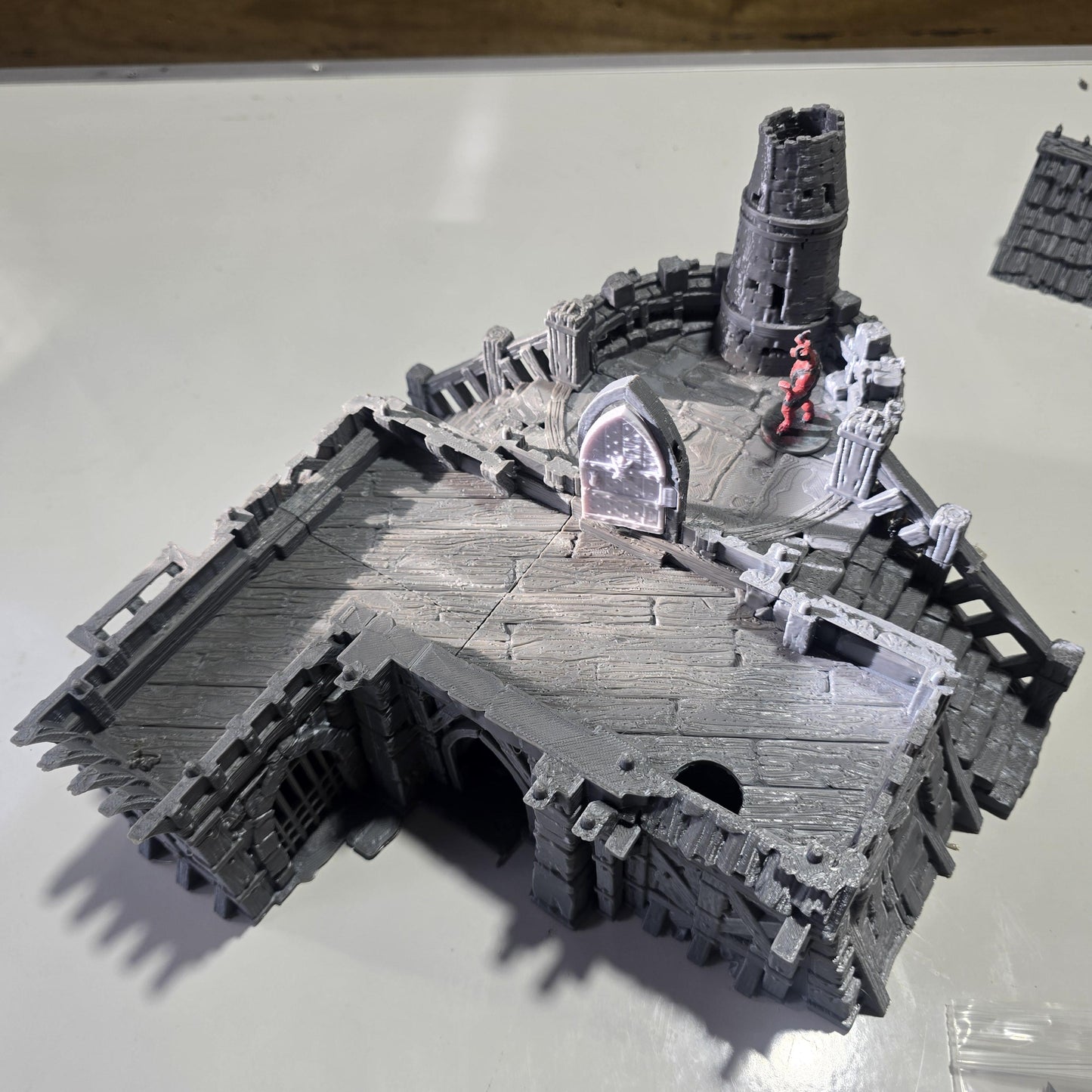 Blacksmith Lodge: Medieval Forge & Workshop 28MM Tabletop Terrain, Model Railroading, Gaming